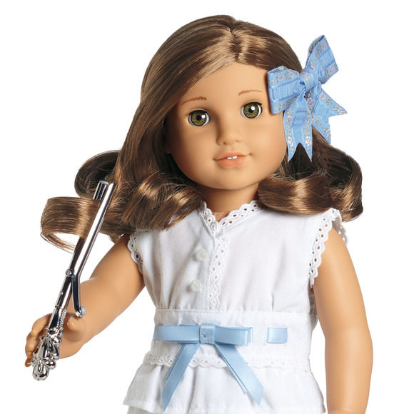 American Girl Rebecca HAIR STYLING SET Curling Iron Jeweled Comb Bow Accessory - Picture 6 of 7